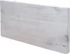 A white wooden shelf with a distressed finish, shown at an angle against a white background. Produktbild-Vorschau