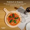 Creative Home Okrúhly Podnos na Pizzu Drevená Doska na Náhľad obrázku produktu 7