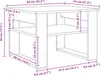 vidaXL Stolik kawowy o wyglądzie czarnego dębu 64 x 54 x 44 Podgląd zdjęcia produktu 7
