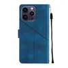 Hülle für iPhone 15 Pro Prägung Flip Leder Brieftasche Produktbild-Vorschau 4