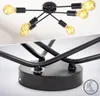 Deckenlampe Ø55 cm - E27 Fassung, 6-flammig, retro, schwarz Produktbild-Vorschau 4