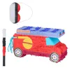Relaxdays Piñata brandweerauto met stok en masker, Productafbeelding-voorbeeld 8
