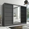 Schwebetürenschrank, 3-türig Schrank 200 cm mit Spiegel Produktbild-Vorschau 2