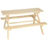 Kindergartentisch aus Holz 92 x 78 x 52cm Produktbild-Vorschau 4