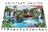 WOODEN CITY puzzle in legno cascate nel giardino giapponese Anteprima dell’immagine prodotto 3