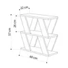 DECORTIE Tavolino Lazena - grigio retrò 60 x 22 x 57 cm Anteprima dell’immagine prodotto 5