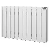 A white electric radiator with a digital display on the right side, shown against a white background. Anteprima dell’immagine prodotto
