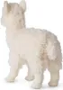 A side view of a white plush alpaca toy. Produktbild-Vorschau
