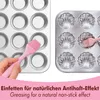 Edelstahl Muffinform 2er-Set Muschelform und Klassisch Anteprima dell’immagine prodotto 3