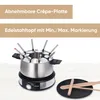 Severin Fondue-Crêpes-Kombi FO 2471: Edelstahl, schwarz, Produktbild-Vorschau 2