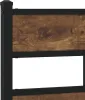 vidaXL Łóżko metalowe bez materaca dąb wędzony 90x200 cm Podgląd zdjęcia produktu 7