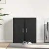 vidaXL Schuhschränke 2 Stk. Schwarz Eichen-Optik 32x35x70 Produktbild-Vorschau 3