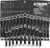 TECPO Maul-Ringschlüssel Satz 6-32 mm Rutschfest 25 Teile Produktbild-Vorschau 1