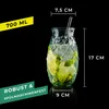 BigDean® Trinkgläser im Ananas-Design 700ml [4er Set] aus Produktbild-Vorschau 7