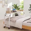COSTWAY Tavolino da letto con rotelle, tavolino da letto Anteprima dell’immagine prodotto 2