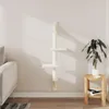 vidaXL Drapak z mocowaniem do ściany kremowy 108 cm Podgląd zdjęcia produktu 3