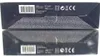 The image shows the bottom and top of two product boxes, likely for electronic devices or lighting. The boxes are dark colored with white text and symbols. Produktbild-Vorschau