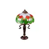 Miniaturowa porcelanowa lampa Tiffany, bogata w detale, do Podgląd zdjęcia produktu 1