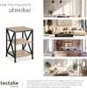 Table d’appoint NOTTINGHAM 40,5x40,5x60,5cm - Bois clair Voir les images du produit 7