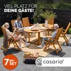 CASARIA® Gartenmöbel Set inkl. Abdeckplane Holz 6 Stühle Produktbild-Vorschau 9