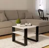 Couchtisch Weiß 55x55 Cm Loft Retro Wohnzimmertisch Produktbild-Vorschau 4