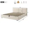Letto imbottito idraulico Flieks, 160x200 cm, con spazio Anteprima dell’immagine prodotto 4