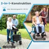 COSTWAY 2v1 skládací kolečkové křeslo a invalidní vozík se Náhled obrázku produktu 3