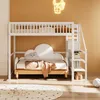 okwish Hochbett Stockbett 140x200cm mit Treppe, Kinderbett Produktbild-Vorschau 5