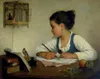 Legendarte - Kunstdruck auf Leinwand - Ein schreibendes Produktbild-Vorschau 1