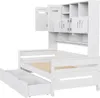 Merax Tagesbett Holz-Sofabett 90x200cm, Multifunktionsbett Produktbild-Vorschau 4
