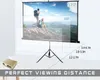 CCLIFE Beamer Leinwand mit Stativ Inklusiv Montagematerial Produktbild-Vorschau 4