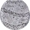 A toilet seat with a mosaic-like pattern of fish and starfish. Produktbild-Vorschau