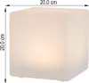 LED kostková lampa Kynast Solar, 20 x 20 cm, matné sklo, 1 Náhled obrázku produktu 7
