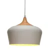 Pendelleuchte Pure Delight Weiß/Holz Ø30cm max. 40W E27 Produktbild-Vorschau 3