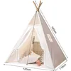 Tipi Zelt für Kinder Spielzelt mit Fenster Kinderzimmer Produktbild-Vorschau 4