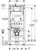 Geberit Duofix Element Wand WC 112 cm Sigma Unterputz Produktbild-Vorschau 2