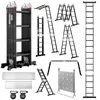 Teeno 7-in-1 klapladder van aluminium, 4,7 meter, met 2 Productafbeelding-voorbeeld 1