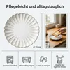 Set di 8 piatti in porcellana bianco crema da 15 cm – Anteprima dell’immagine prodotto 2