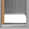 Capanno per attrezzi Marrone 126x97,5x177 cm Acciaio Anteprima dell’immagine prodotto 6