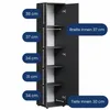 Armoire étroite polyvalente de 40 cm de large avec 1 porte Voir les images du produit 6