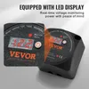 A close-up marketing image of a VEVOR voltage-sensitive relay with an LED display, highlighting its features. Produktbild-Vorschau