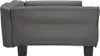 vidaXL Legowisko dla psa szare 95x55x30 cm imitacja skóry Podgląd zdjęcia produktu 4