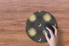 MuchoWow® Mauspad Mousepad Muster - Mond - Sonne - Gold Produktbild-Vorschau 3