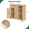 COSTWAY Sideboard Holz, Buffetschrank mit Produktbild-Vorschau 6