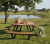 Lesli Living Picknick-Set Arezzo / 3 Bänke mit Tisch ø 230 Produktbild-Vorschau 11