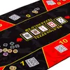 Skládací pokerová podložka, červená/černá, 160 x 80 cm Náhled obrázku produktu 2