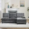 Merax Ecksofa L-Form 3-Sitzer mit Schlaffunktion, Produktbild-Vorschau 9