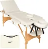 Table de massage pliante 3 Zones Bois, cosmétique, portable Voir les images du produit 1