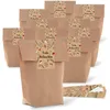 25 braune natur weihnachtliche Verpackung Geschenk-Tüten Produktbild-Vorschau 6