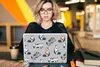 MuchoWow® Laptop Aufkleber Sticker Cover Muster - Katze - Produktbild-Vorschau 5
